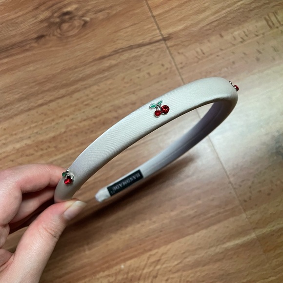 Pink Cherry Embellished Headband - Picture 6 of 6